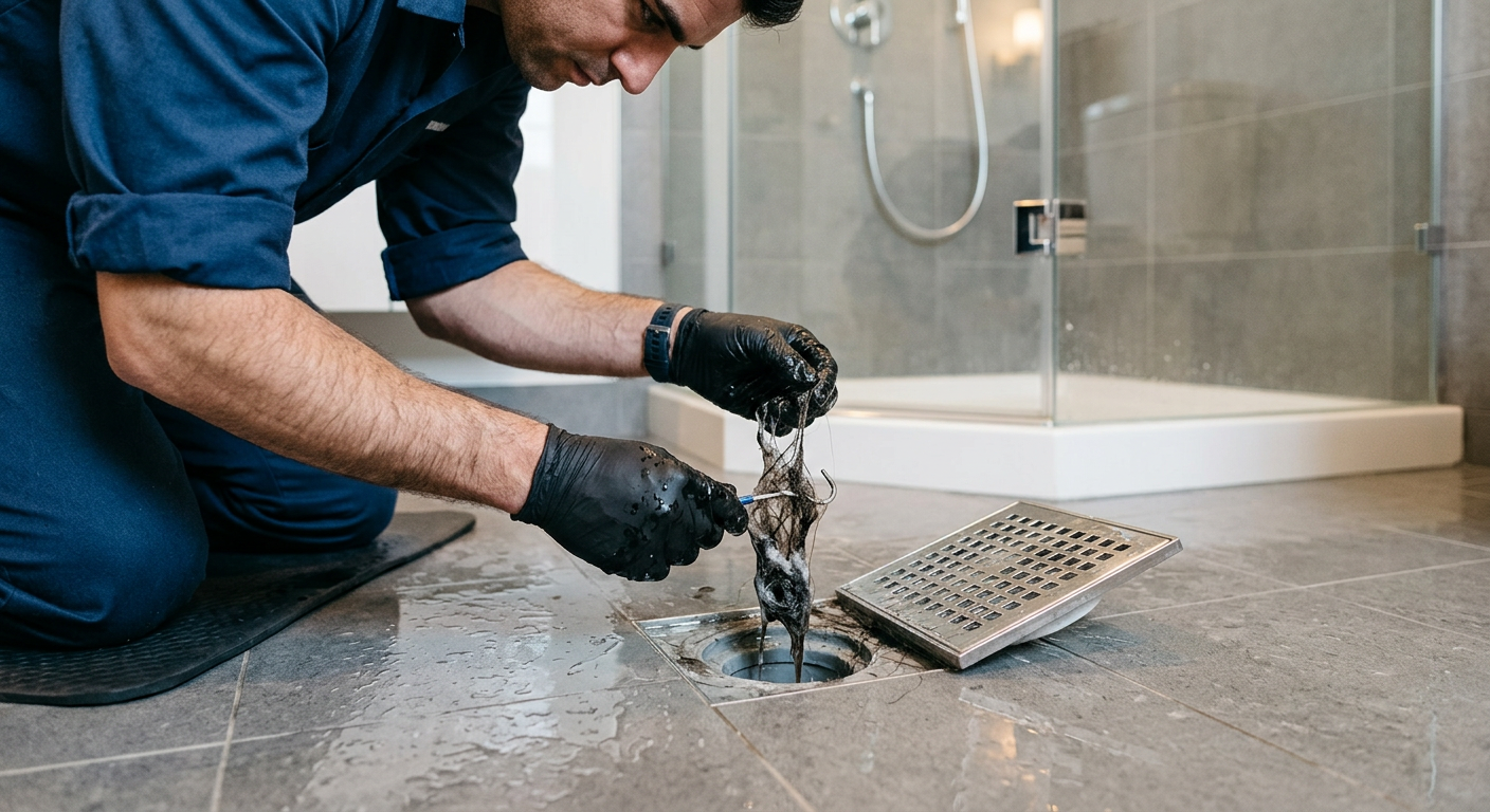 Intervention débouchage douche bouchée à Melun