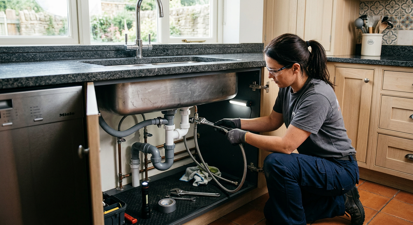 Raccordement plomberie cuisine par un plombier à Melun