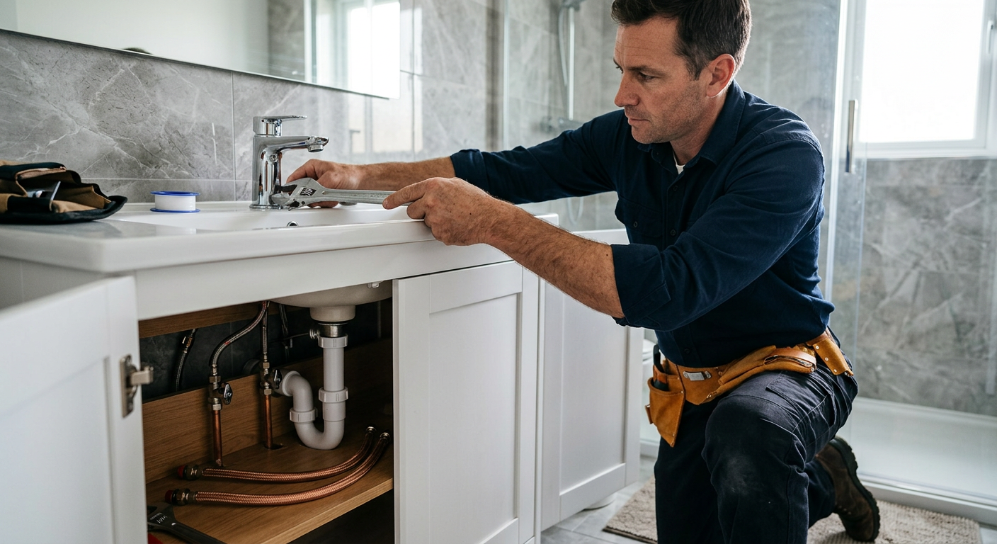 Pose de mitigeur par un plombier professionnel à Melun